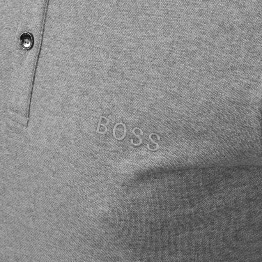 Alternative Image for ProductBOSS Long Sleeved Passerflash Polo T Shirt Grey3